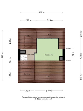 Floorplan - Pater Ruttenstraat 27, 5046 DV Tilburg