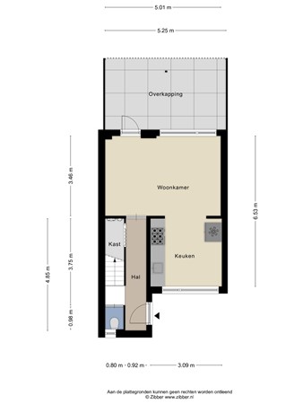 Floorplan - Christinahof 15, 5046 NP Tilburg
