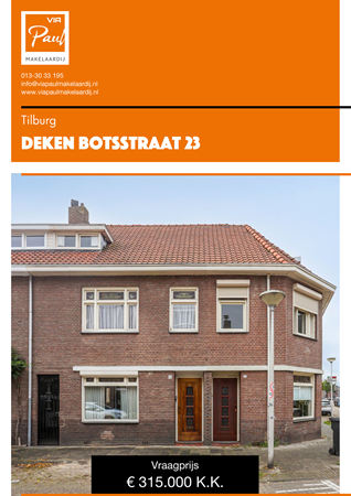 Brochure preview - Deken Botsstraat 23, 5046 KA TILBURG (1)