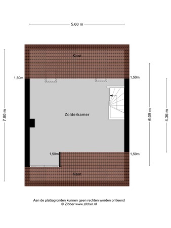 Floorplan - Deken Botsstraat 23, 5046 KA Tilburg