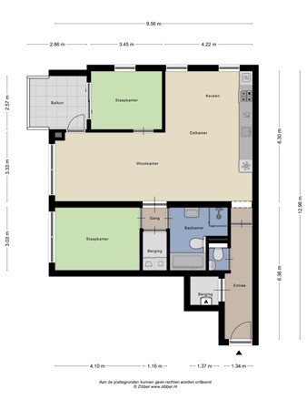 Floorplan - Kempenaarplaats 54, 5017 DX Tilburg