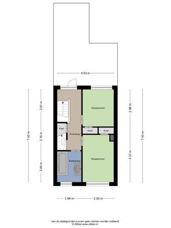 Floorplan - Kardinaal van Enckevoirtstraat 17, 5014 LB Tilburg