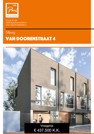 Brochure preview - Van Doorenstraat 4, 5038 VK TILBURG (1)
