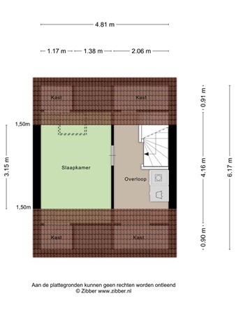 Floorplan - Kijkduinlaan 44, 5045 PJ Tilburg