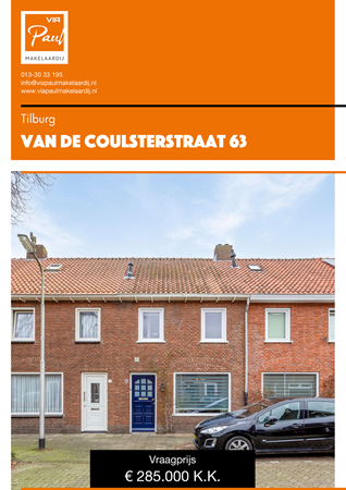 Brochure preview - Van De Coulsterstraat 63, 5021 BL TILBURG (2)