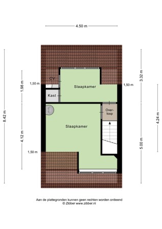 Floorplan - Hofmeijerstraat 52, 7571 DE Oldenzaal