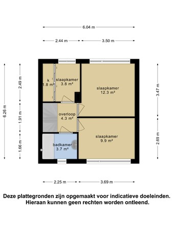 Floorplan - Anna Van Burenlaan 5, 6669 AS Dodewaard