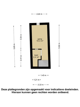 Floorplan - Kerkstraat 6, 4001 MB Tiel
