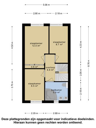 Floorplan - Overste J M Kolffstraat 18, 4041 CC Kesteren