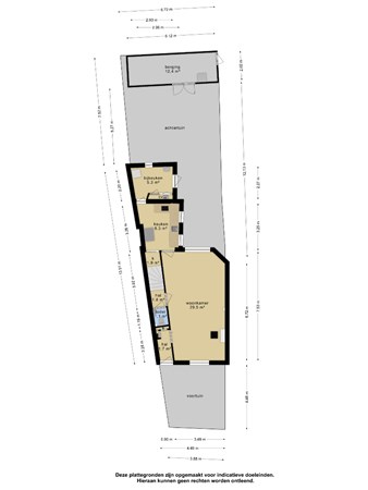 Floorplan - Hogestraat 32, 4001 EW Tiel