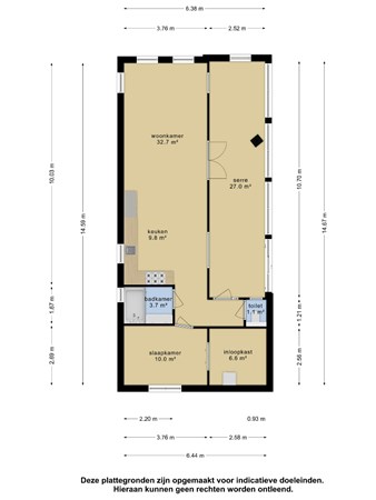 Floorplan - Rijnbandijk 111-55, 4021 AG Maurik