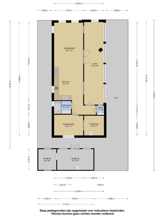 Floorplan - Rijnbandijk 111-55, 4021 AG Maurik