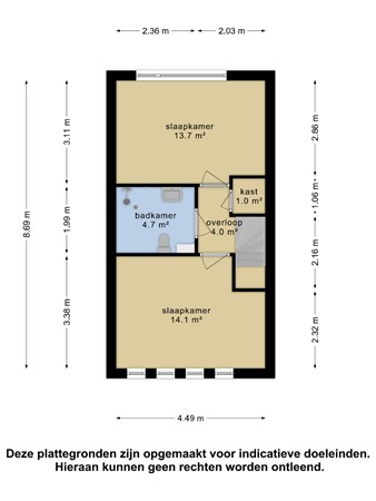 Floorplan - Rodinweg 53, 1328 PW Almere