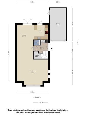 Floorplan - Overste J M Kolffstraat 30, 4041 CC Kesteren