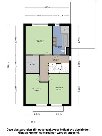 Floorplan - Overste J M Kolffstraat 30, 4041 CC Kesteren