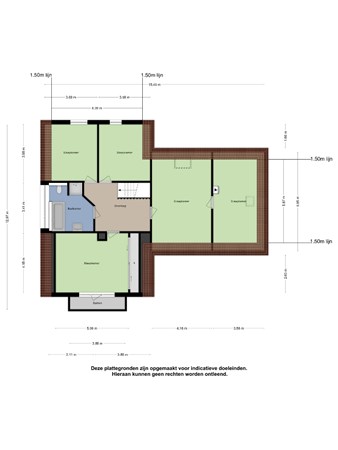 Floorplan - Bonegraafseweg 69, 4051 CG Ochten