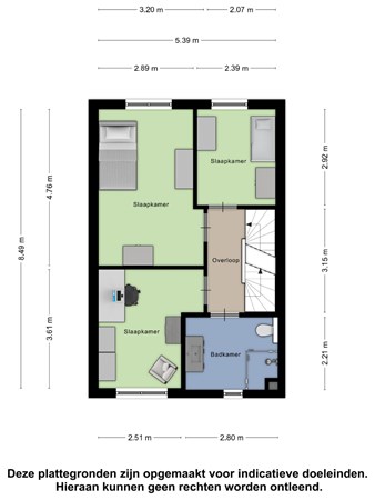 Floorplan - H Vervoornstraat 22, 4041 VT Kesteren