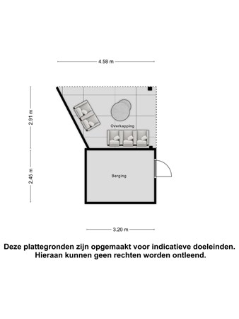 Floorplan - H Vervoornstraat 22, 4041 VT Kesteren