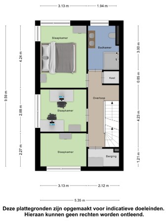 Floorplan - Meindert Hobbemastraat 21, 4041 HL Kesteren