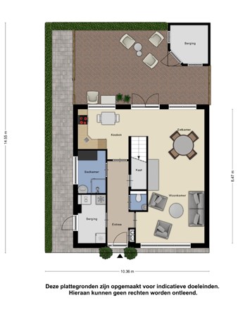 Floorplan - Johannes Vermeerstraat 2, 4041 HK Kesteren