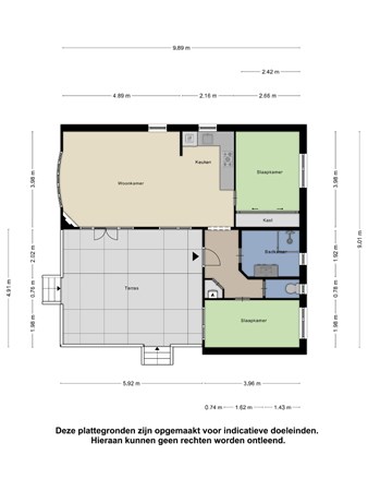 Floorplan - Blauwe Kampseweg 2k36, 4011 LK Zoelen