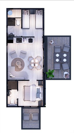 Floorplan - Rijnbandijk 10B, 4024 BM Eck en Wiel