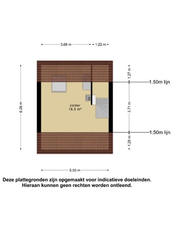 Floorplan - Johannes Vermeerstraat 23, 4041 HK Kesteren