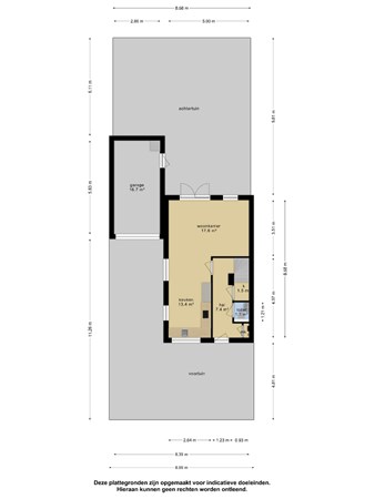 Floorplan - Johannes Vermeerstraat 23, 4041 HK Kesteren