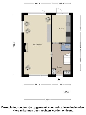 Floorplan - Gerard Doustraat 8a, 4041 GB Kesteren