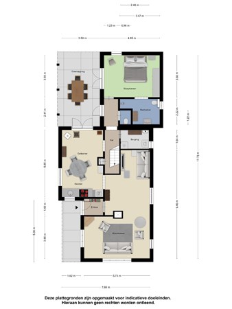 Floorplan - Dokter Van Noortstraat 22, 4033 AA Lienden