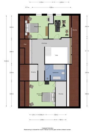 Floorplan - Welysestraat 35, 6669 DJ Dodewaard