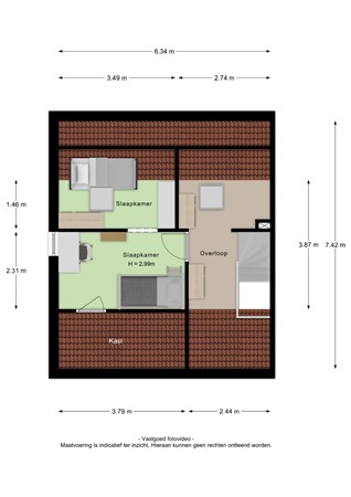 Floorplan - Nassaulaan 5, 4041 CE Kesteren