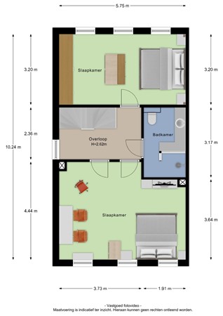 Floorplan - Prunusstraat 19, 4051 GP Ochten