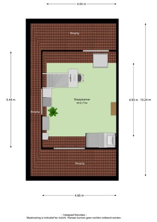 Floorplan - Prunusstraat 19, 4051 GP Ochten