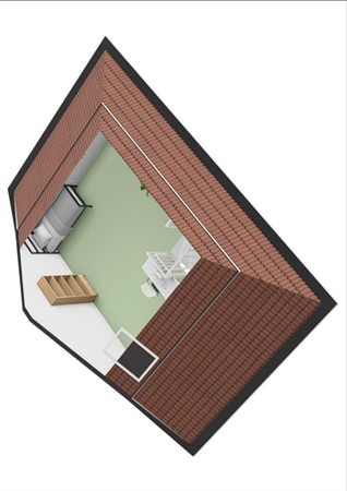 Floorplan - Prunusstraat 19, 4051 GP Ochten