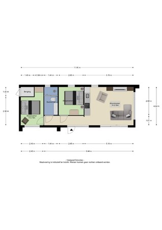 Floorplan - Rijnbandijk 36-93, 4021 GH Maurik