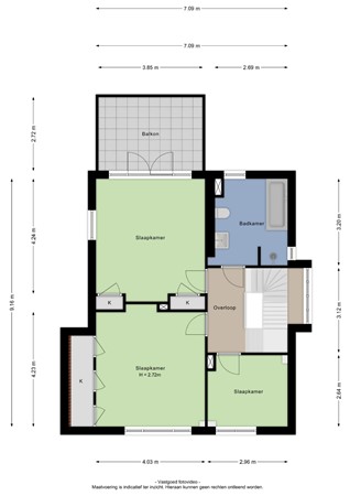 Floorplan - Prinses Beatrixlaan 16, 4001 AH Tiel