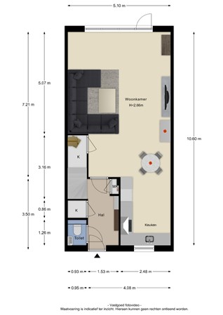 Floorplan - Meester N J Van Riemsdijkstraat 16, 4041 VN Kesteren