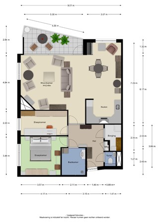 Floorplan - Vogelenzang 4-14, 3911 AR Rhenen