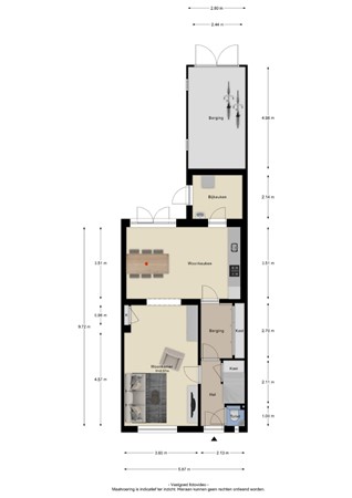 Floorplan - Kerkstraat 18, 4051 AB Ochten