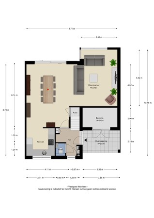 Floorplan - Leuvenstein 42, 4041 XZ Kesteren