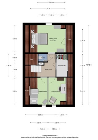 Floorplan - Burgemeester Houtkoperweg 44, 4033 BL Lienden