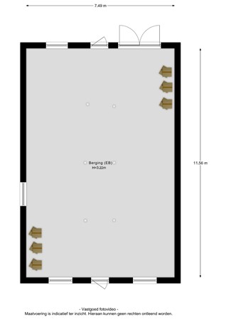 Floorplan - Burgemeester Houtkoperweg 44, 4033 BL Lienden