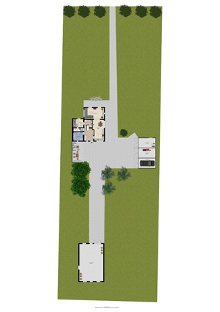 Floorplan - Burgemeester Houtkoperweg 44, 4033 BL Lienden