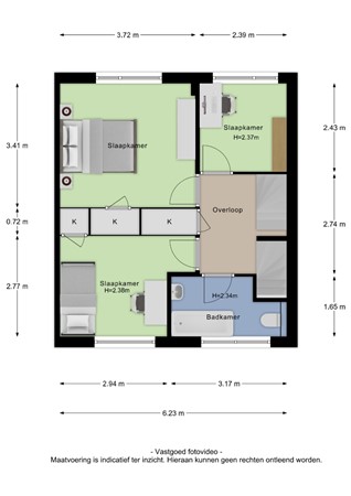 Floorplan - Guido Gezellestraat 17, 4041 XT Kesteren