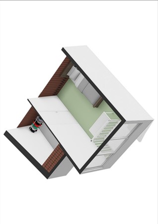 Floorplan - Prof. Einthovenlaan 12, 4003 WX Tiel