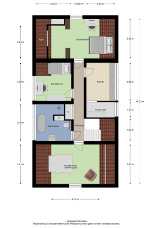 Floorplan - Keizerstraat 58, 4053 HK IJzendoorn