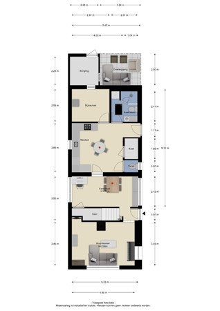 Floorplan - Dalwagenseweg 93, 4043 MV Opheusden