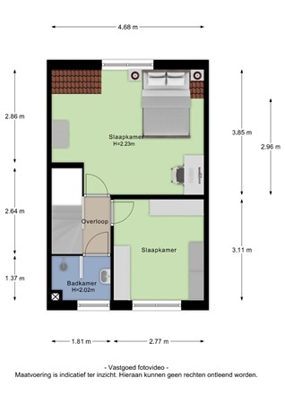 Floorplan - Betuwestraat 51, 4005 AS Tiel