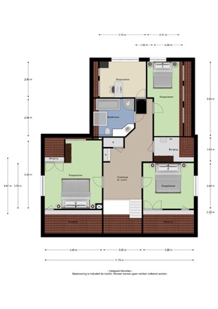 Floorplan - Voorstraat 58, 4033 AE Lienden